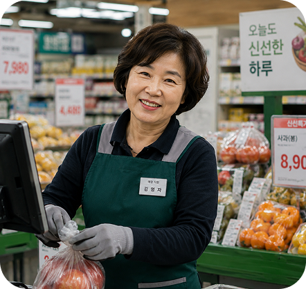 유통·마트 근무 유형